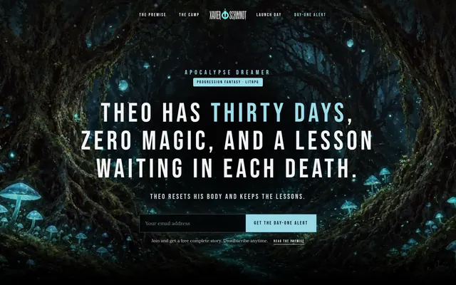Serial launch page homepage